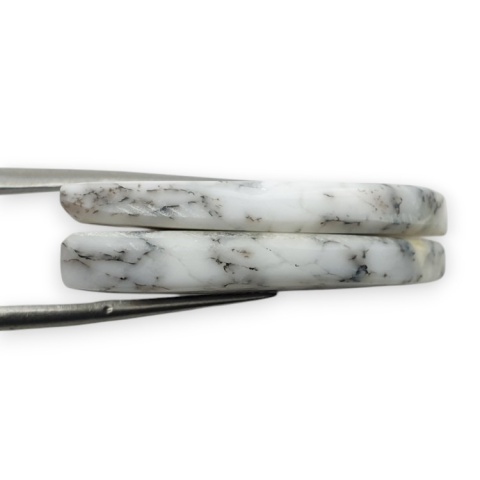 Agat dendrytowy para kaboszon z dziurką 32x13 mm nr R508