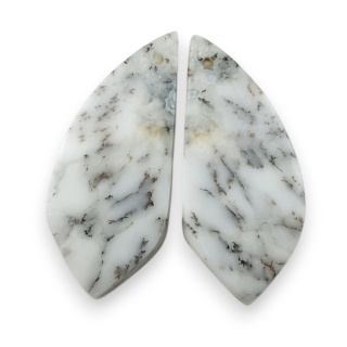 Agat dendrytowy para kaboszon z dziurką 32x14 mm nr R505