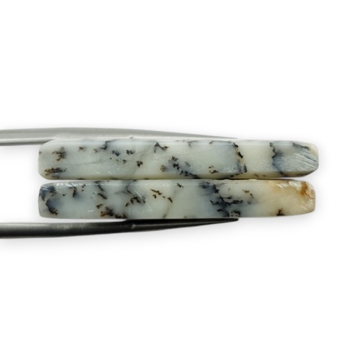 Agat dendrytowy para kaboszon z dziurką 32x15 mm nr R515