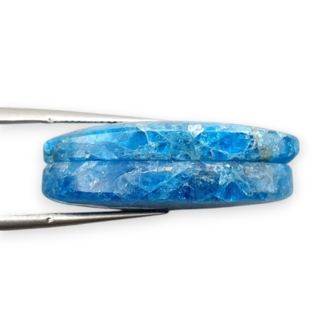 Apatyt para kaboszonów z dziurką 28x14 mm nr R597