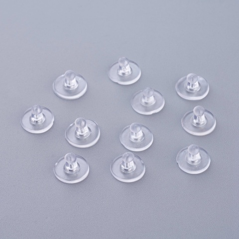 Zatyczki do kolczyków baranki okrągłe 6x10 mm 10 szt.