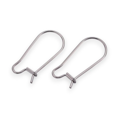 Bigle zamknięte stal chirurgiczna 316L 20x10 mm 4 szt