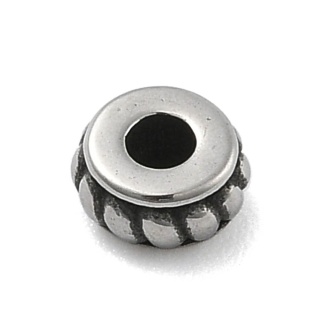 Decorative spacer, surgical steel 316L, 5x2.5 mm, 1 pc.