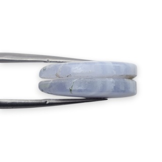 Agat blue lace para kanoszonów z dziurką 20x18 mm nr R997