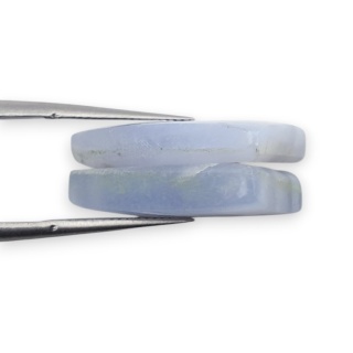 Agat blue lace para kanoszonów z dziurką 22x18 mm nr R976