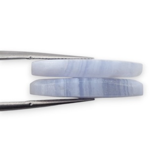 Agat blue lace para kanoszonów z dziurką 23x12 mm nr R984