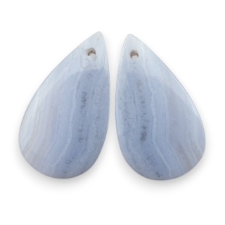 Agat blue lace para kanoszonów z dziurką 23x13 mm nr R981