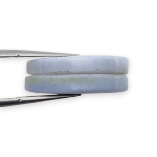 Agat blue lace para kanoszonów z dziurką 23x13 mm nr R981