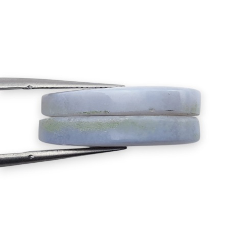 Agat blue lace para kanoszonów z dziurką 23x13 mm nr R981