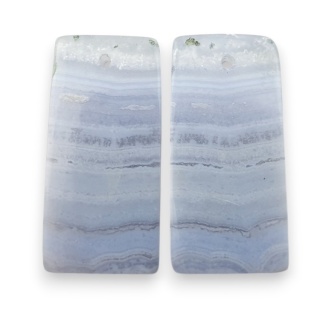 Agat blue lace para kanoszonów z dziurką 27x13 mm nr S2