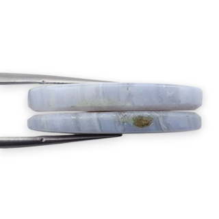 Agat blue lace para kanoszonów z dziurką 28x15 mm nr R987