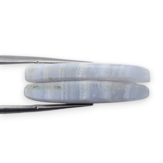 Agat blue lace para kanoszonów z dziurką 29x12 mm nr R992