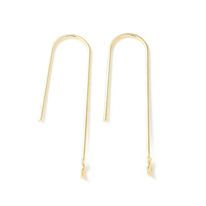 Bigle otwarte z oczkiem stal chirurgiczna 316L 30 mm 4 szt pozłacane