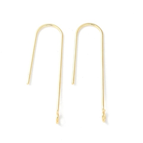 Bigle otwarte z oczkiem stal chirurgiczna 316L 30 mm 4 szt pozłacane