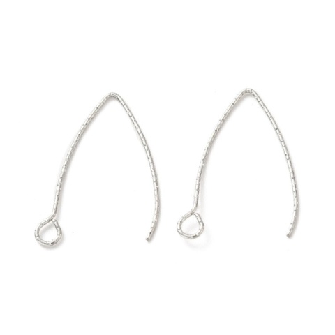 Fish hooks, corrugated, surgical steel 316L, 27x17 mm, 2 pcs.