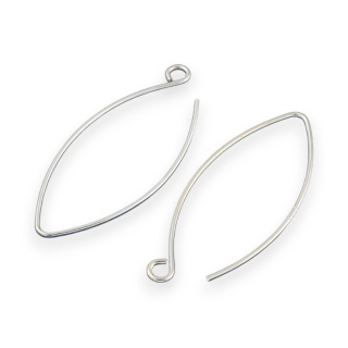 Bigle rybki srebro 925 30x12 mm 2 szt