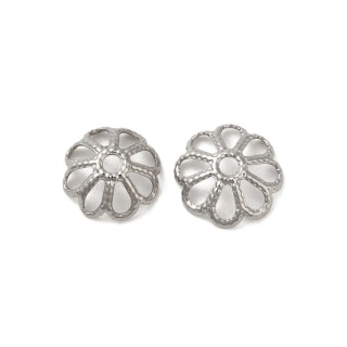 Czapeczki do koralików stal chirurgiczna 316L 8,5x2,5 mm 10 szt