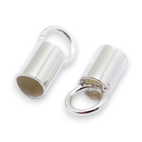 Końcówki do wklejania srebro 925 2 mm 2 szt