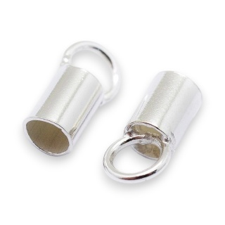 Końcówki do wklejania srebro 925 3 mm 2 szt