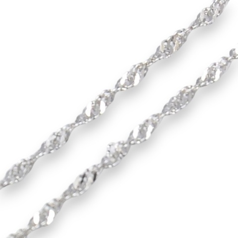 Łańcuszek Singapur srebro 925 1,4 mm 39,5 cm