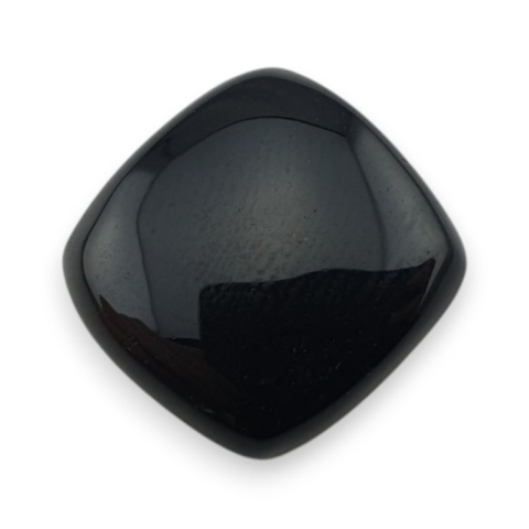 Black onyx cabochon 16x16 mm no 377