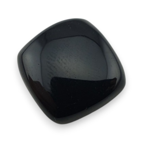 Black onyx cabochon 16x16 mm no 377
