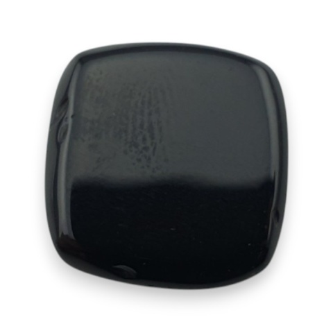 Black onyx cabochon 16x16 mm no 377