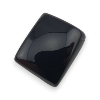 Onyks czarny kaboszon 17x14 mm nr 363