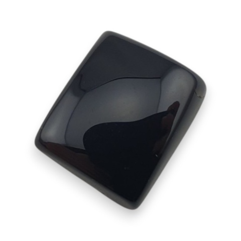 Onyks czarny kaboszon 17x14 mm nr 363