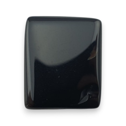 Onyks czarny kaboszon 17x14 mm nr 363