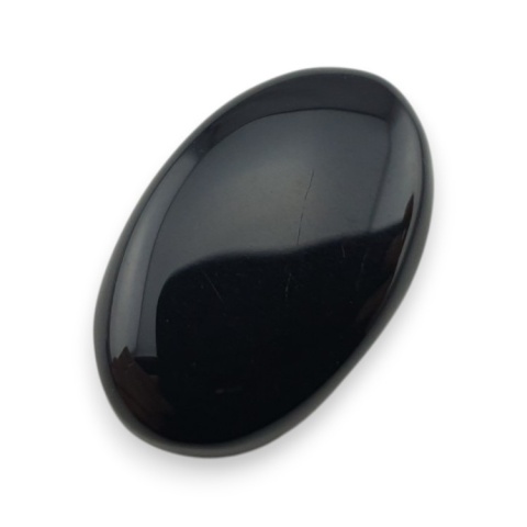 Onyks czarny kaboszon 22x14 mm nr 349