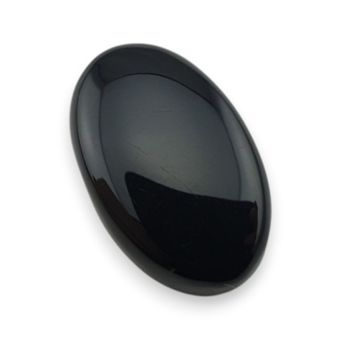 Onyks czarny kaboszon 22x14 mm nr 349