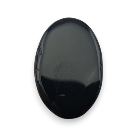 Black onyx cabochon 23x15 mm no 368