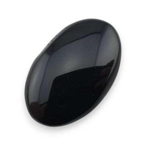 Onyks czarny kaboszon 25x16 mm nr 296