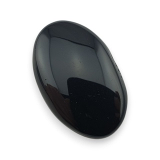 Onyks czarny kaboszon 25x16 mm nr 296