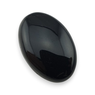Onyks czarny kaboszon 25x17 mm nr 344