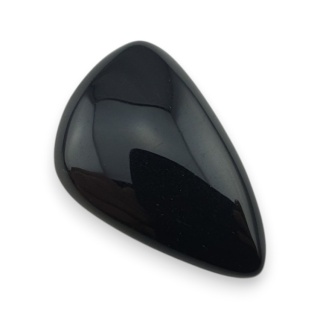Black onyx cabochon 26x16 mm no 370