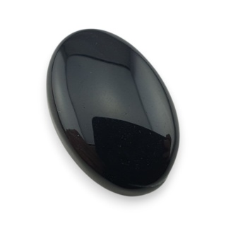Black onyx cabochon 26x17 mm no 324