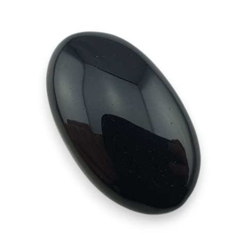 Onyks czarny kaboszon 27x16 mm nr 335