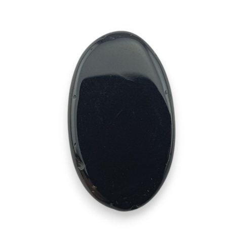 Onyks czarny kaboszon 27x16 mm nr 335