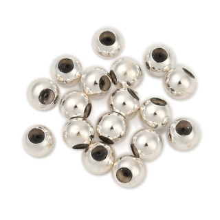 Stoper z silikonem srebro 925 4x3,5 mm 1 szt