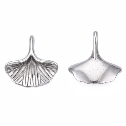 Zawieszka listek ginko stal chirurgiczna 316L 13x13 mm 1 szt