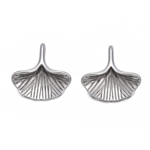 Zawieszka listek ginko stal chirurgiczna 316L 13x13 mm 1 szt
