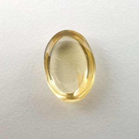 Cytryn kaboszon 11x8 mm nr 333