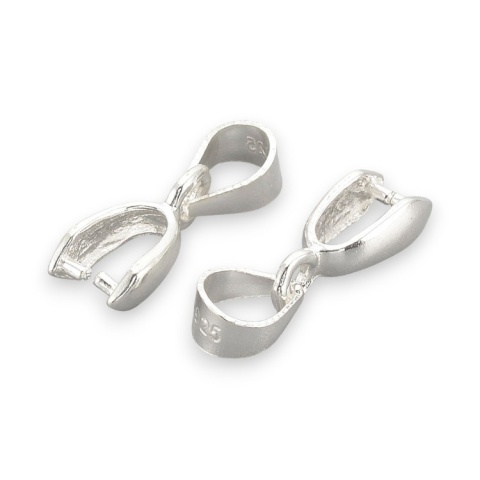 Tie silver 925 13.5x3 mm 1 pc