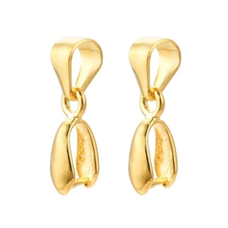 Krawatka srebro 925 14,5x3 mm 1 szt pozłacana