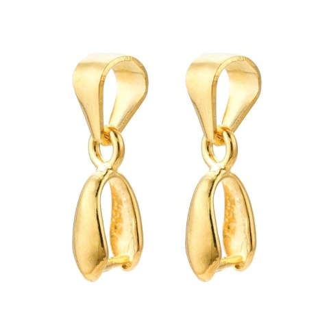 Krawatka srebro 925 14,5x3 mm 1 szt pozłacana