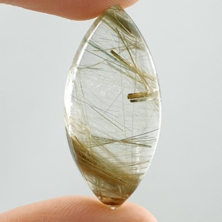 Kwarc z rutylem kaboszon 34x16 mm nr 112