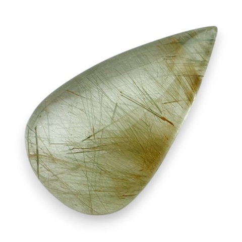 Quartz with rutile cabochon 35x19 mm no 114