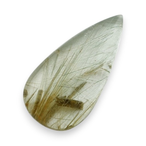 Quartz with rutile cabochon 36x18 mm no 108